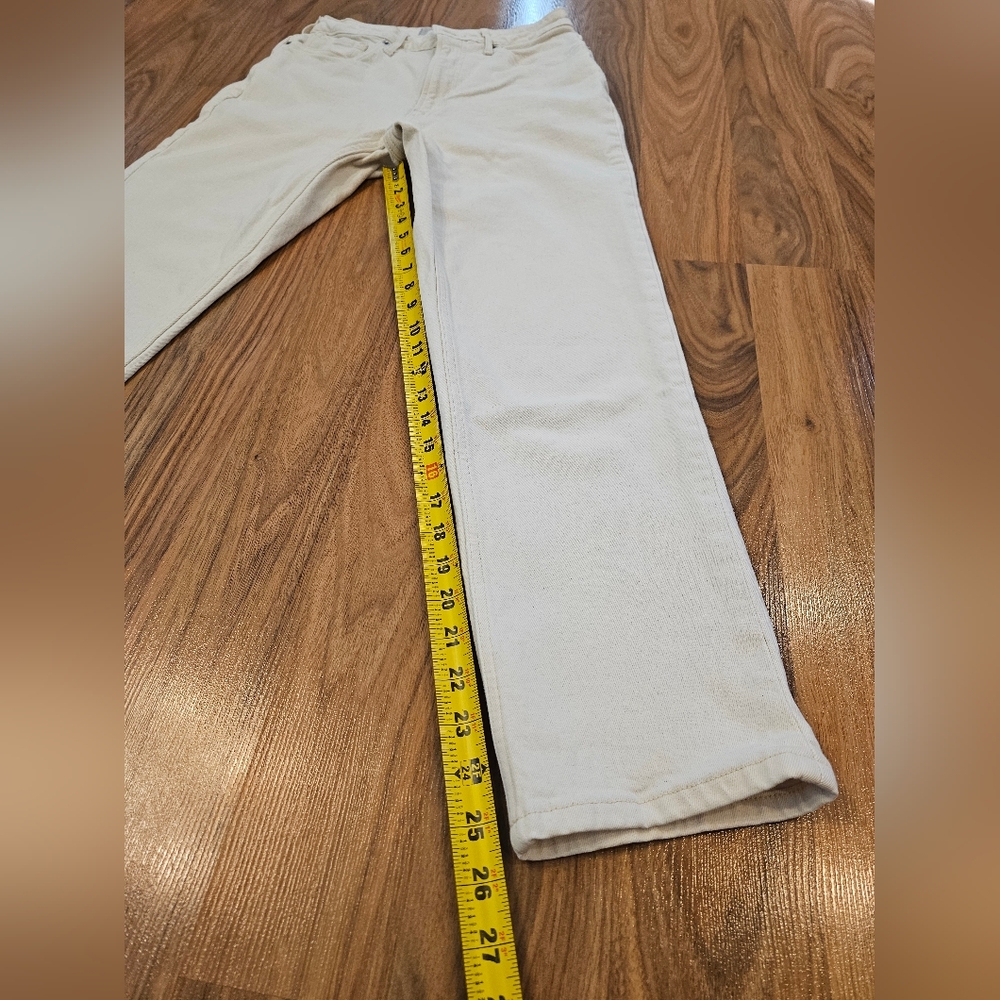 Everlane Cheeky Curvy Jean in Ecru Size 27 Regular - Picture 11 of 16